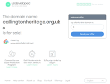 Tablet Screenshot of callingtonheritage.org.uk